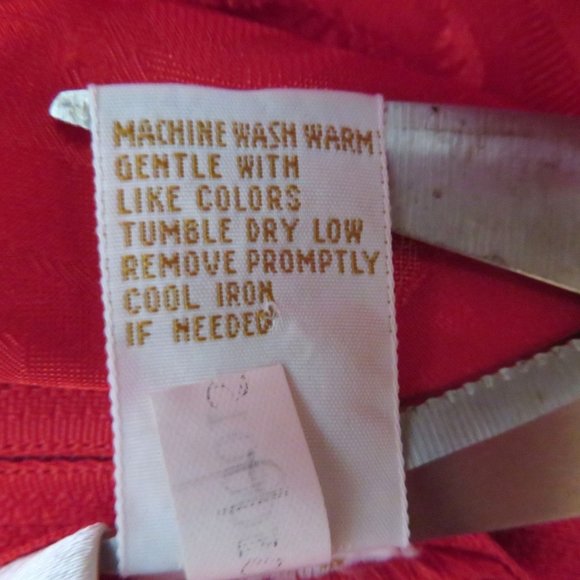 Victorias Secret Gold Label Red Satin Brocade Teddy One Piece M Valentines Bows - Picture 13 of 13